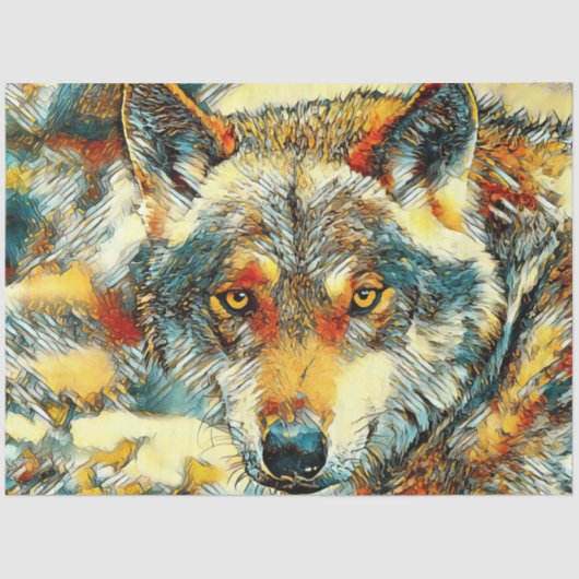 AnimalArt_Wolf_20170602_by_JAMColors Tissuepapier (Voorkant)
