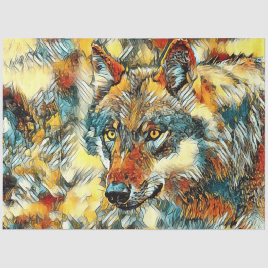 AnimalArt_Wolf_20170605_by_JAMColors Tissuepapier (Voorkant)