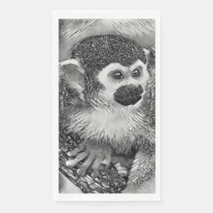 AnimalArtBW_Monkey_002 Servet