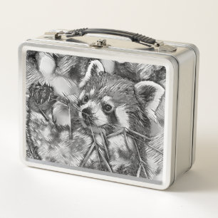 AnimalArtBW_RedPanda_001