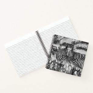 AnimalArtBW_Zebra_012 Notitieboek