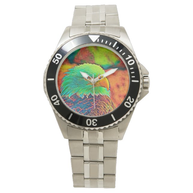 AnimalColor_Bird_008 Horloge (Voorkant)