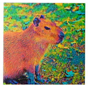 AnimalColor_Capybara_010 Tegeltje