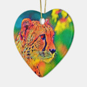 AnimalColor_Cheetah_004 Keramisch Ornament (Links)