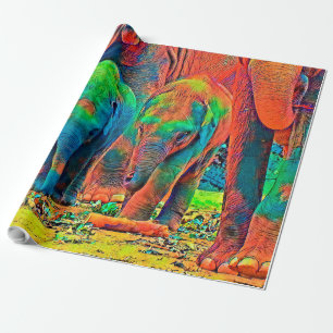 AnimalColor_Elephant_001_by_JAMColors Cadeaupapier