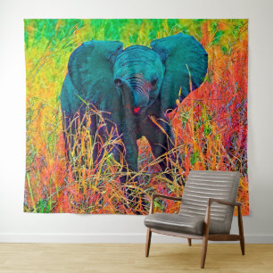 AnimalColor_Elephant_002 Wandkleed