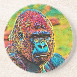 AnimalColor_Gorilla_010 Zandsteen Onderzetter