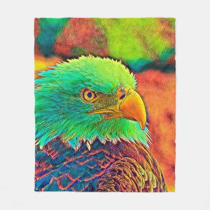 AnimalColor_Vogel_008 Fleece Deken