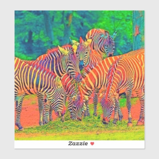 AnimalColor_Zebra_002 Sticker (Vel)