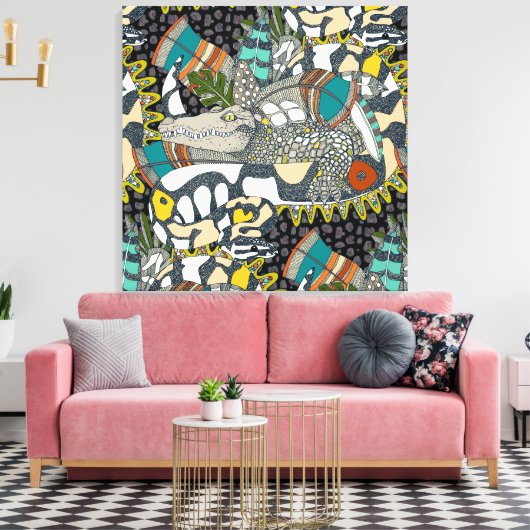 animalier-pop canvas afdruk (Insitu (Woonkamer))