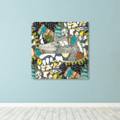 animalier-pop canvas afdruk (Insitu (Houten vloer))