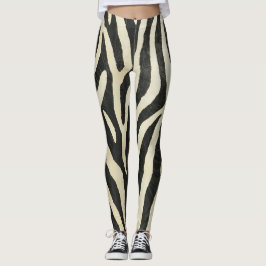 Animalier Seamless Texture zebra Style Leggings
