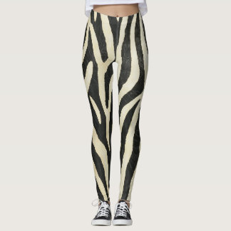 Animalier Seamless Texture zebra Style Leggings