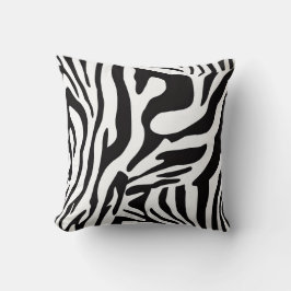 Animalier zwart-wit zebra stijl kussen