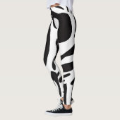 Animalier zwart-wit zebra stijl leggings (Links)
