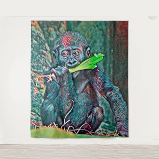 AnimalMix_Gorilla_005 Wandkleed