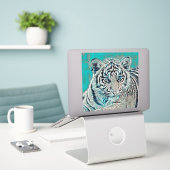 AnimalMix_Tiger_046 Sticker (Laptop op bureau)