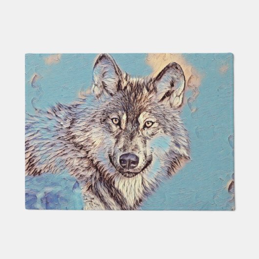 AnimalMix_Wolf_012 Deurmat (Voorkant)