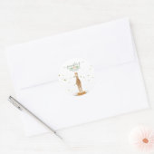 Animals Alpaca Family Favor Ronde Sticker (Envelop)