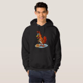 animals and fast food pizza chicken hoodie (Voorkant volledig)