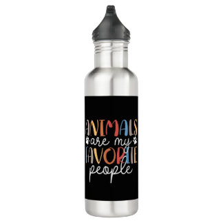 Animals Are My Favorite People Funny Animal Lover Waterfles