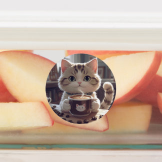 Animals drinking cute coffee labels