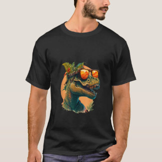 Animals Graphic  rex Dinosaur Wearing Sunglasses 5 T-shirt