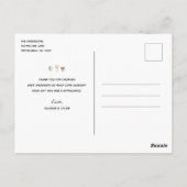 Animals in Masks Virtual Baby shower Dank u wel Briefkaart (Achterkant)