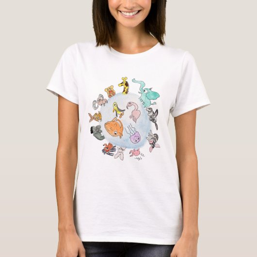 Animals of the World T-Shirt (Voorkant)