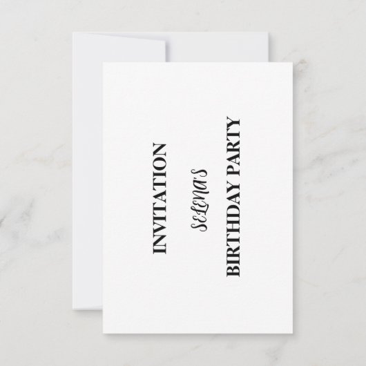 Animals & Rainbows Birthday Party Invitation (Dos)