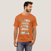 Animals retro t-shirt (Voorkant volledig)