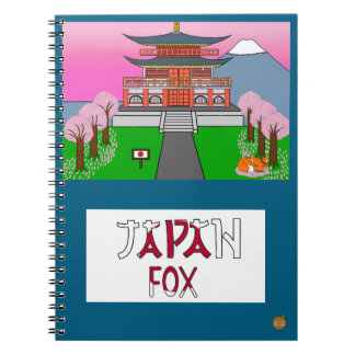 Animals the World Japan Fox Notebook Notitieboek