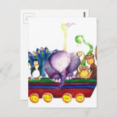 Animals wagon briefkaart (Voorkant / Achterkant)