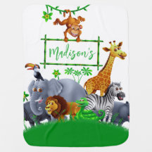Animals Wild Een Oerwoud groen safari Soft Baby