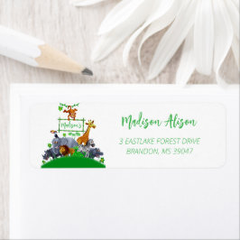 Animals Wild Een Oerwoud groen safari winter Etiket