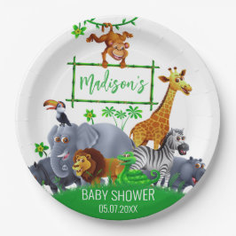 Animals Wild Een Oerwoud groen safari winter Papieren Bordje