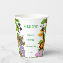 Animals Wild One Oerwoud groene safari voor kinder