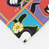 Animaniacs | Afbeelding van Yakko, Dot en Wakko-fl Fleece Deken (Hoek)