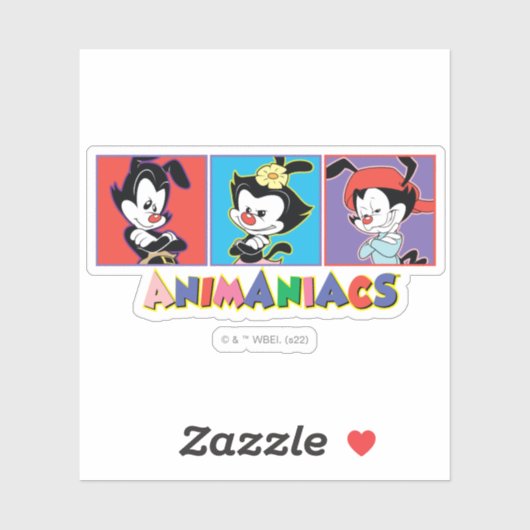 Animaniacs | Afbeelding van Yakko, Dot en Wakko-fl Sticker (Vel)