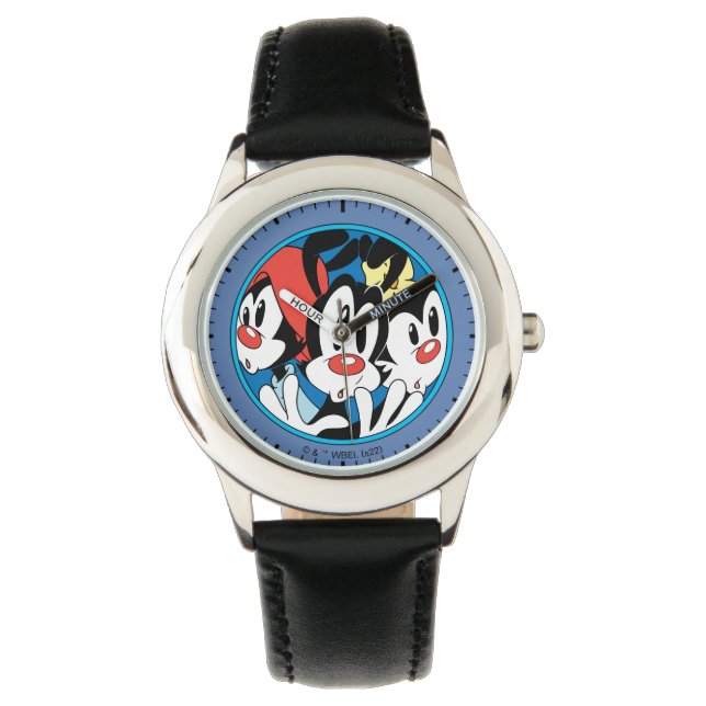 Animaniacs | Cirkel Warner Siblings Grafisch Horloge (Voorkant)