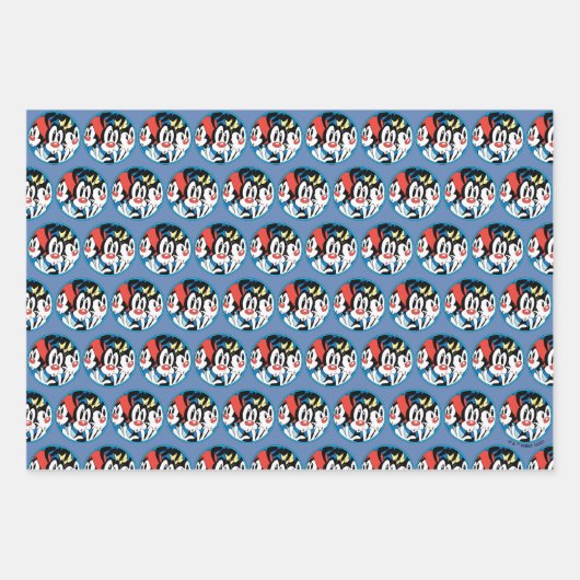 Animaniacs | Cirkel Warner Siblings Grafisch Inpakpapier Vel (Voorkant)