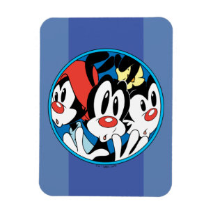 Animaniacs   Cirkel Warner Siblings Grafisch Magneet