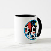 Animaniacs | Cirkel Warner Siblings Grafisch Mok (Voorkant rechts)