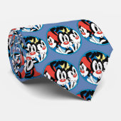 Animaniacs | Cirkel Warner Siblings Grafisch Stropdas (Opgerold)