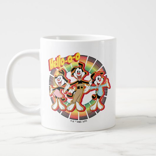 Animaniacs | Hallo-o-o Retro Equalizer Graphic Extra Grote Beker (Links)