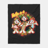 Animaniacs | Hallo-o-o Retro Equalizer Graphic Fleece Deken (Voorkant)