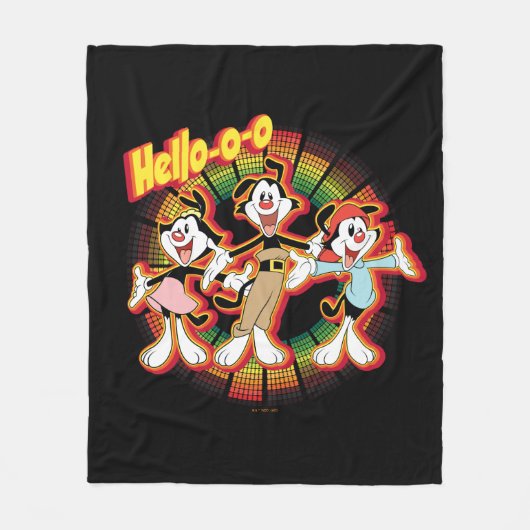 Animaniacs | Hallo-o-o Retro Equalizer Graphic Fleece Deken (Voorkant)
