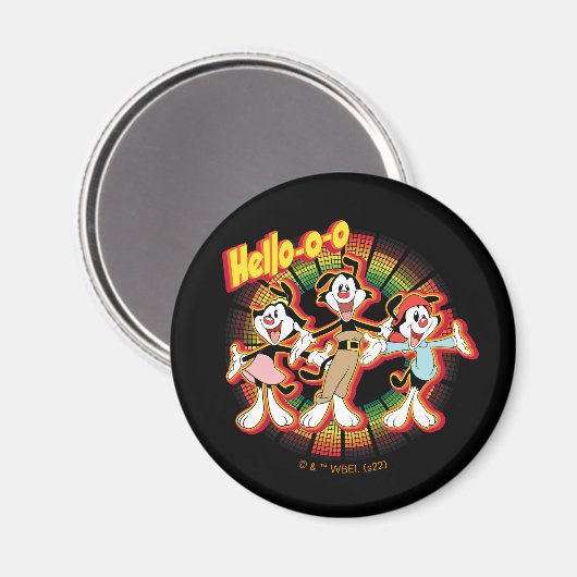 Animaniacs | Hallo-o-o Retro Equalizer Graphic Magneet (Voorkant / Achterkant)