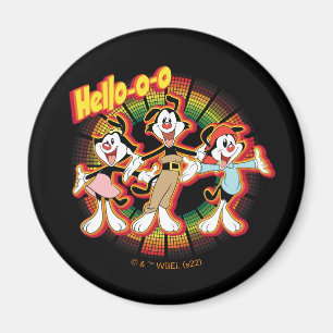 Animaniacs Hallo-o-o Retro Equalizer Graphic Magneet