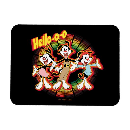 Animaniacs | Hallo-o-o Retro Equalizer Graphic Magneet (Horizontaal)